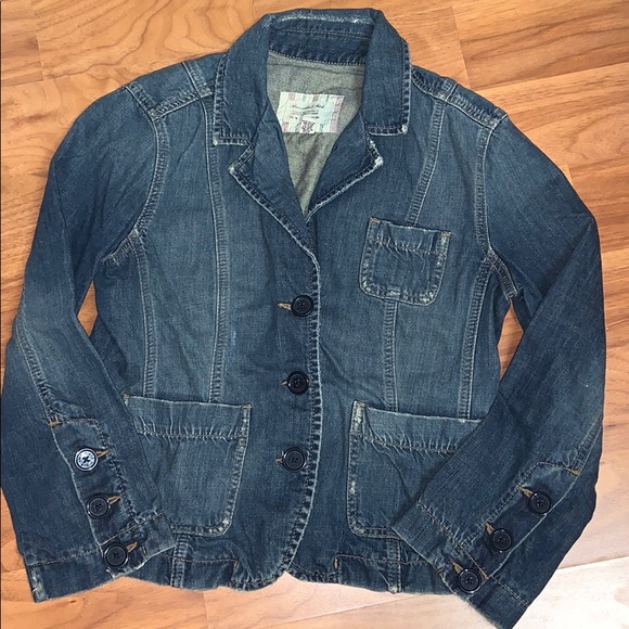 Abercrombie & Fitch Jackets & Blazers - Vintage Abercrombie & Fitch Distressed Blazer